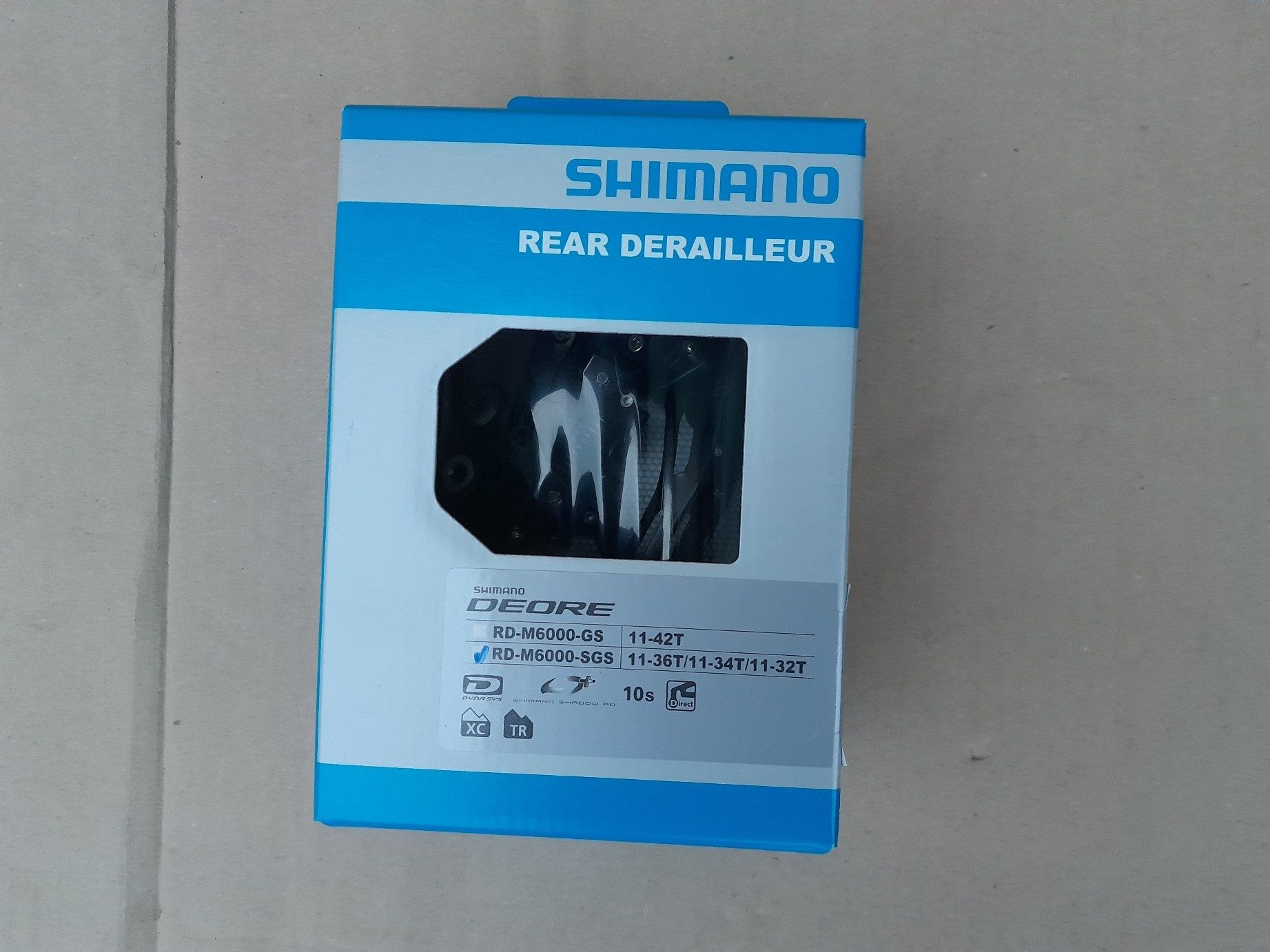 Shimano Deore RD-M6000-SGS shadow plus  задний переключатель
