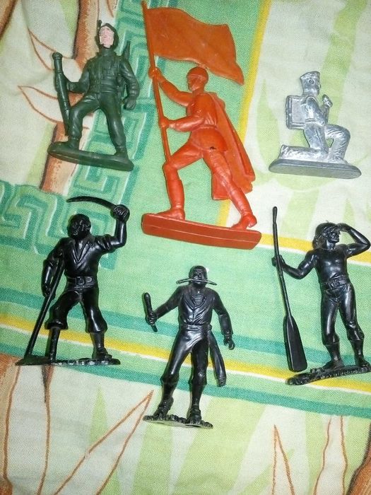 СССР / оловянные солдатики пластиковые 6 шт. 1 лотом