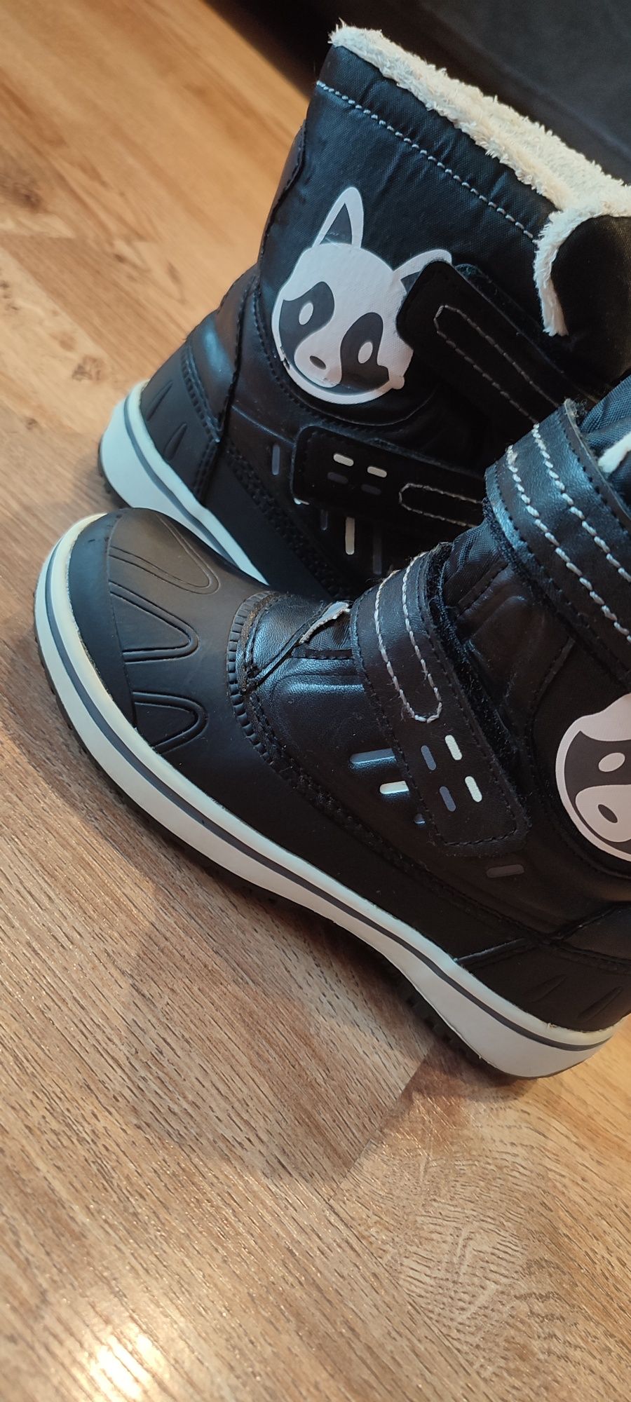 Buty zimowe śniegowce nieprzemakalne 29 czarne zima