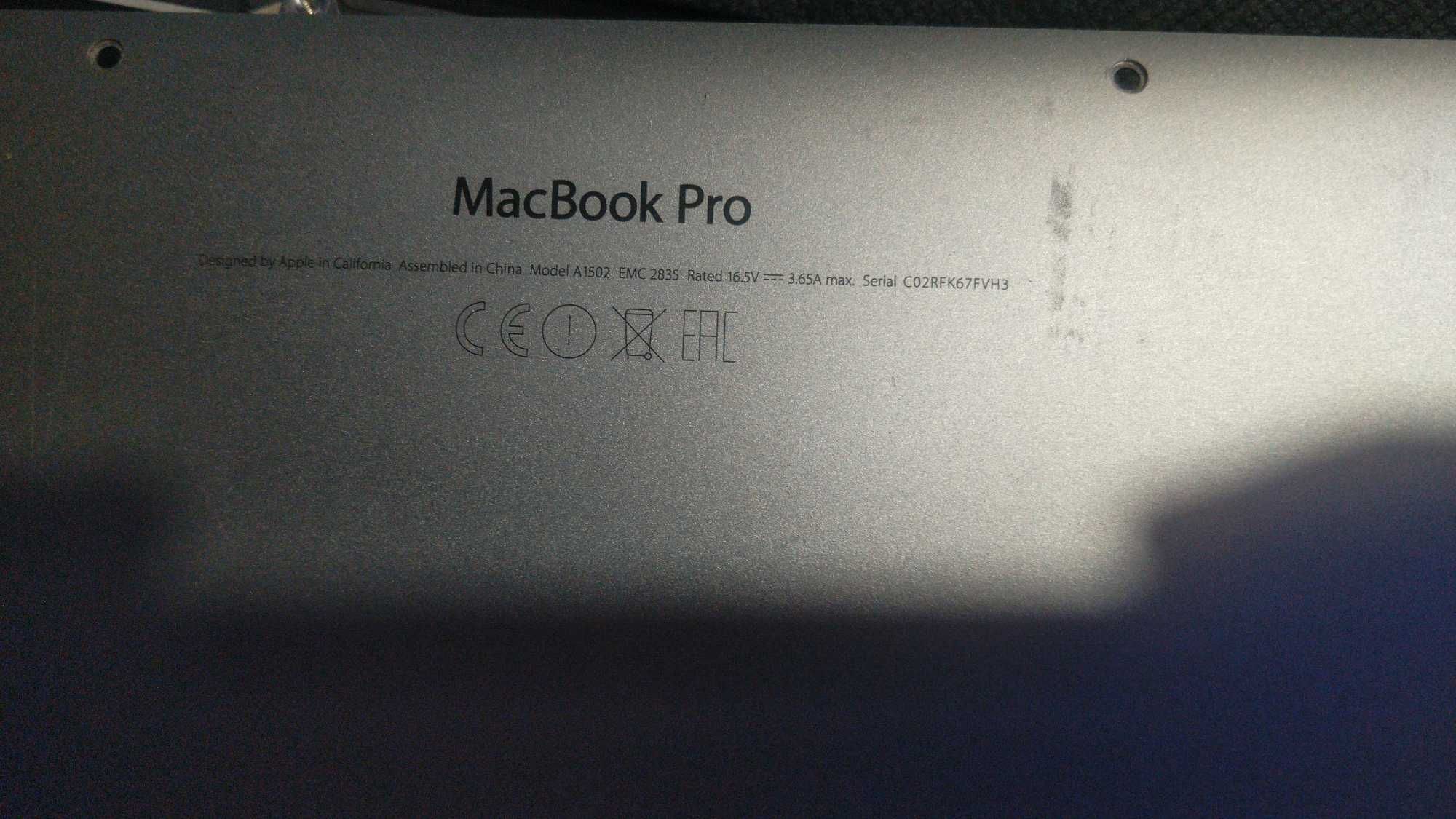 Obudowa dolna klapa Macbook Pro 13 A1502