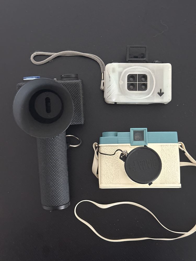 3 Cameras Lomography - Diana F+, Spinner 360 e Action Sampler