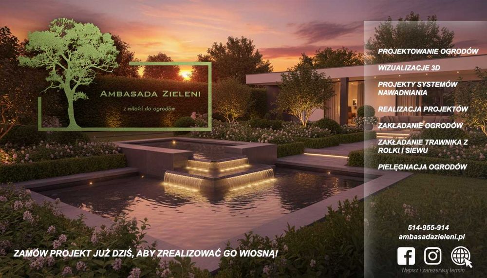 Projektowanie / Realizacja / Pielęgnacja Ogrodów