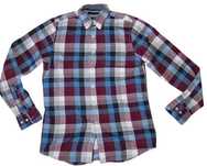 TOMMY HILFIGER ROZ.S koszula męska slim fit w kratę ciepła