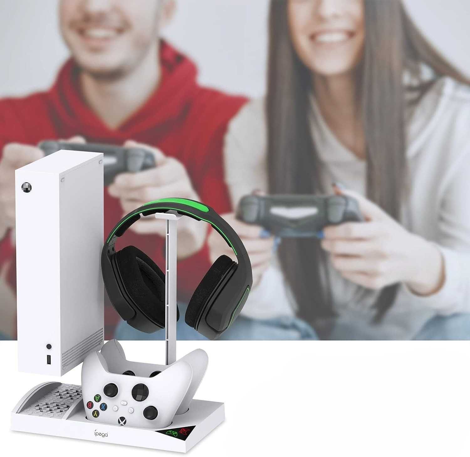 Stacja ładująca z chłodzeniem do Xbox Series S  2 akumulatory 1400 mAh