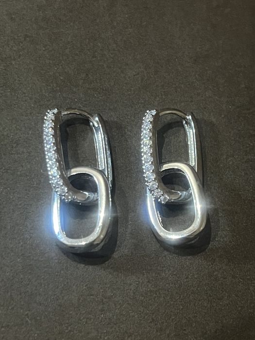 Сережки срібло 925s срібні серьги серебро серебряные з цирконами