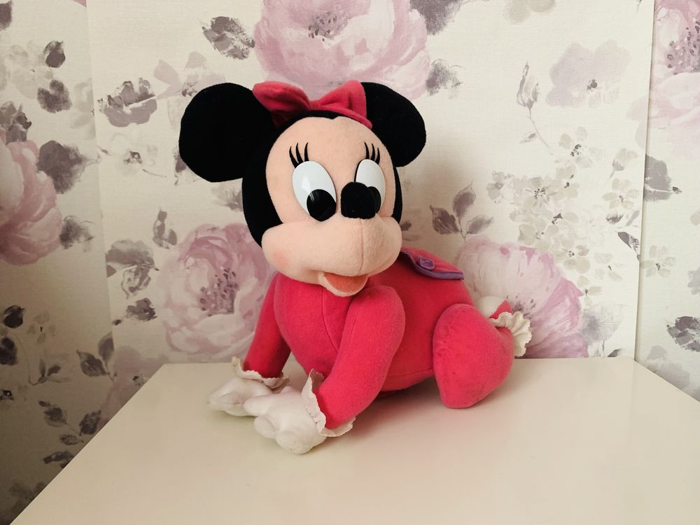 Vintage Mattel Disney 1995 Baby  Minnie Mouse, Myszka