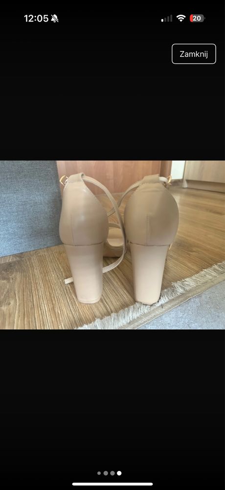 Buty na slupku i platformie obcas 10cm + 2cm platforma