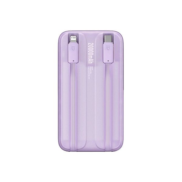Powerbank Baseus Comet Series z wyświetlaczem 20000mAh 22.5W - fioleto