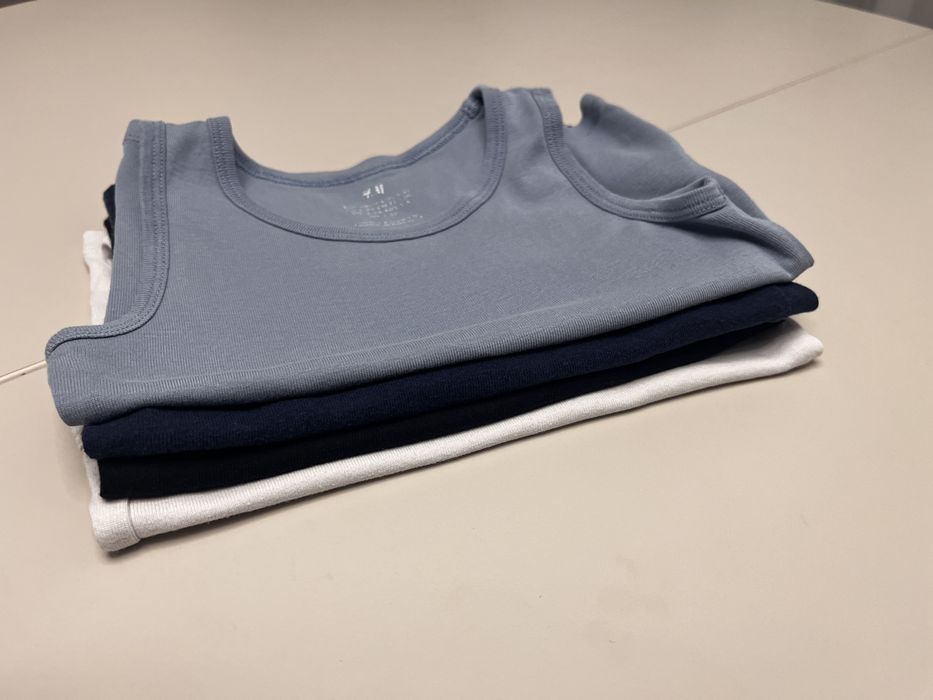 3 bezrekawniki H&M