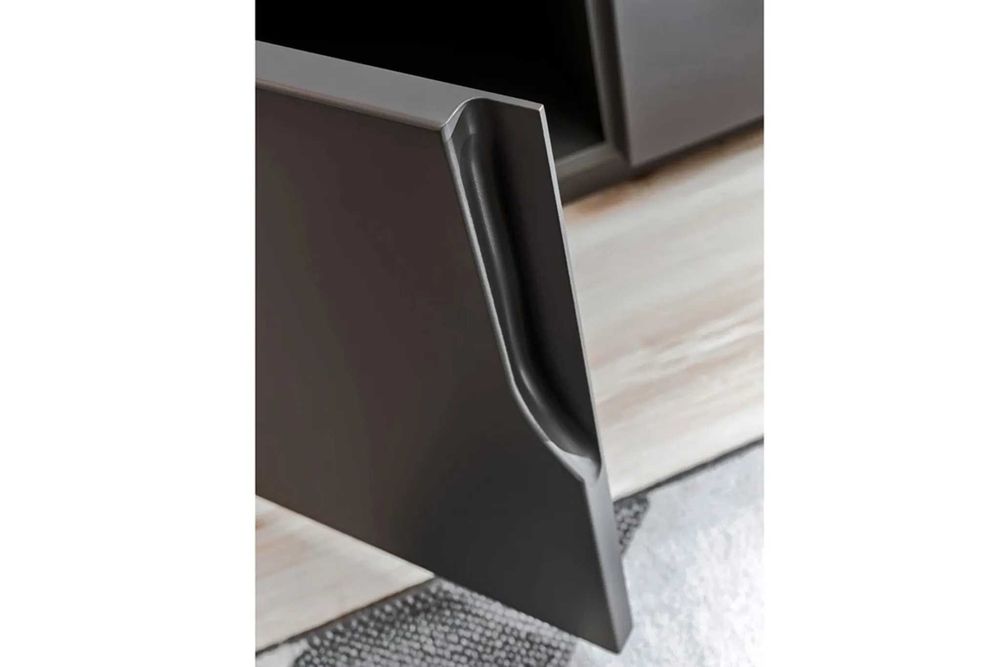 Nowa szafka RTV, grafit lub czarny mat - szer 200cm