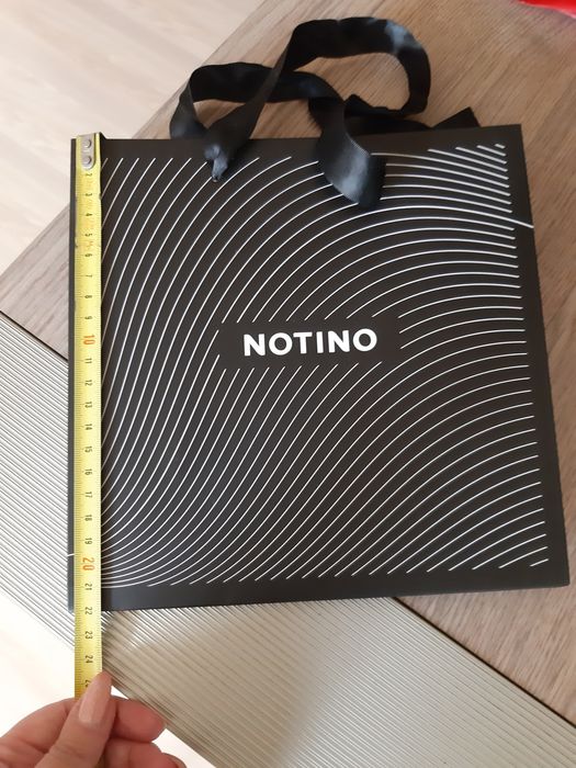 Notino torebka papier kolekcja czarna po prezencie mała boho home