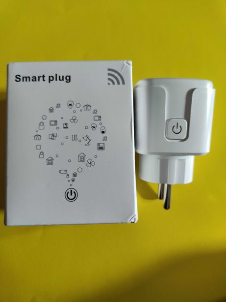 Розумна вай-фай wi-fi розетка 16А з енергометром Реле часу Smart Life