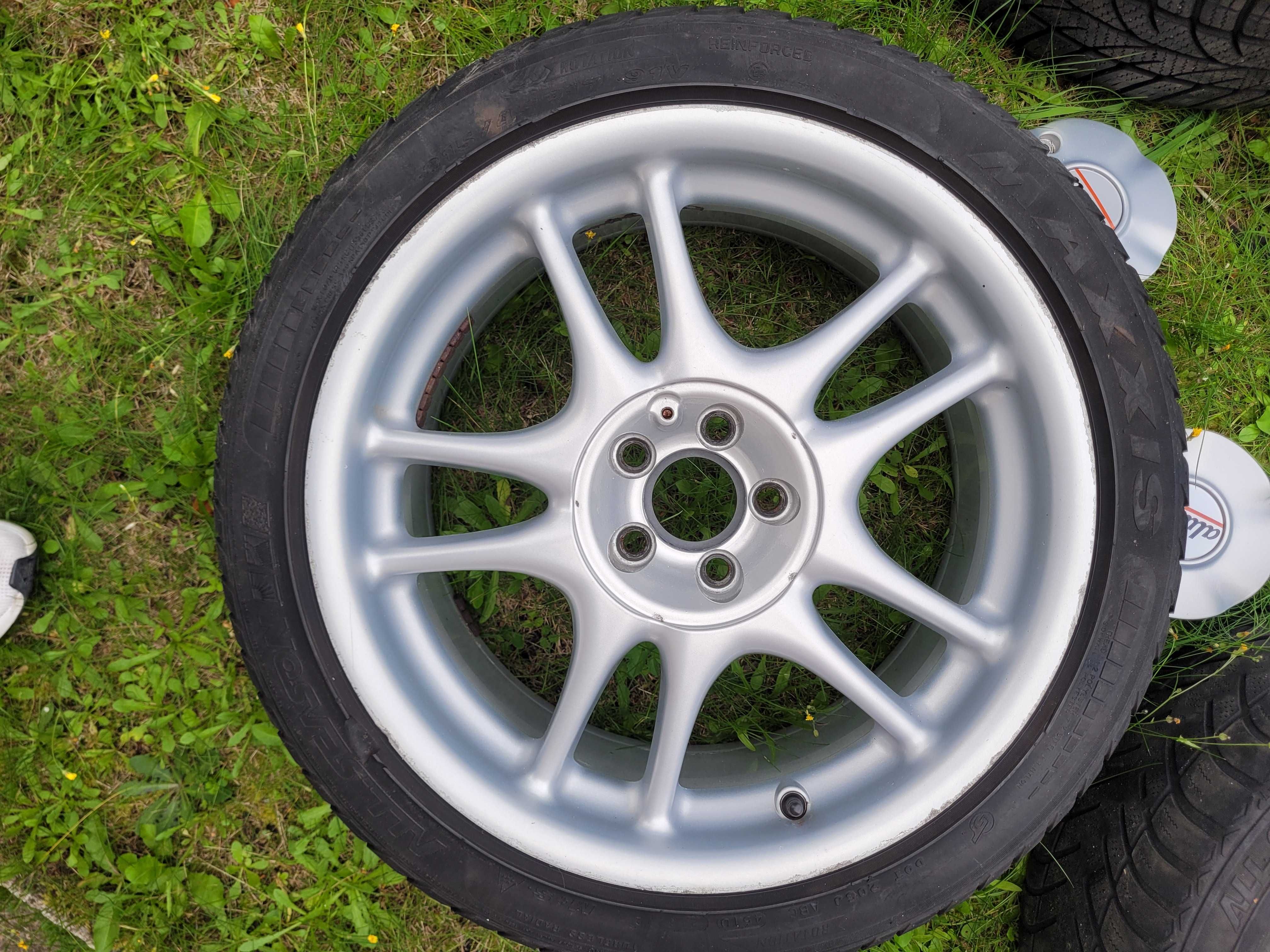 Koła Aluett 17" 4x100 opony Maxxis