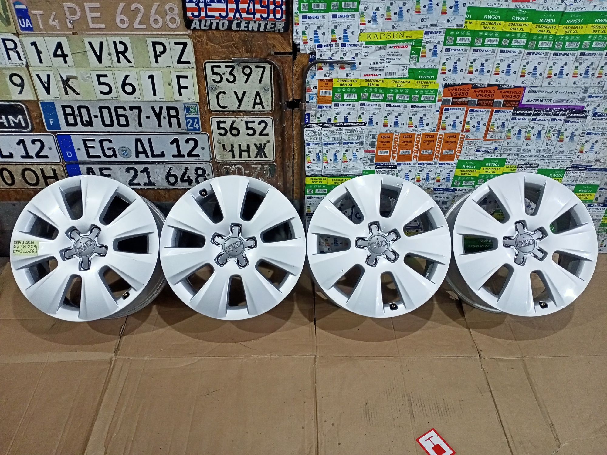 Литі оригінал диски ауді r17 5/112 7,5j et45 audi шкода Фольксваген