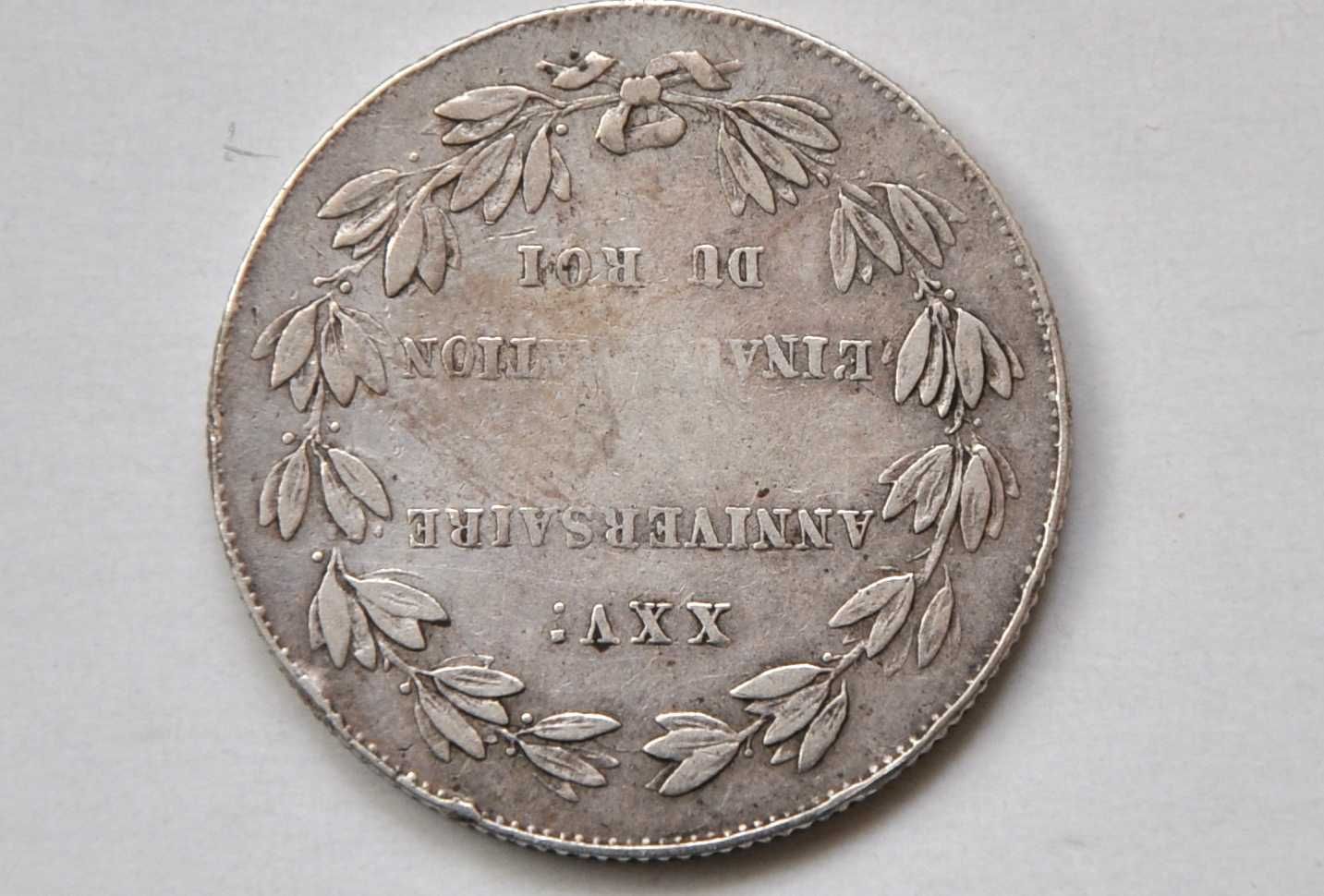 Belgia, Leopold I, 2 franki 1856, Bruksela,Nakład tylko 1 898 sztuk