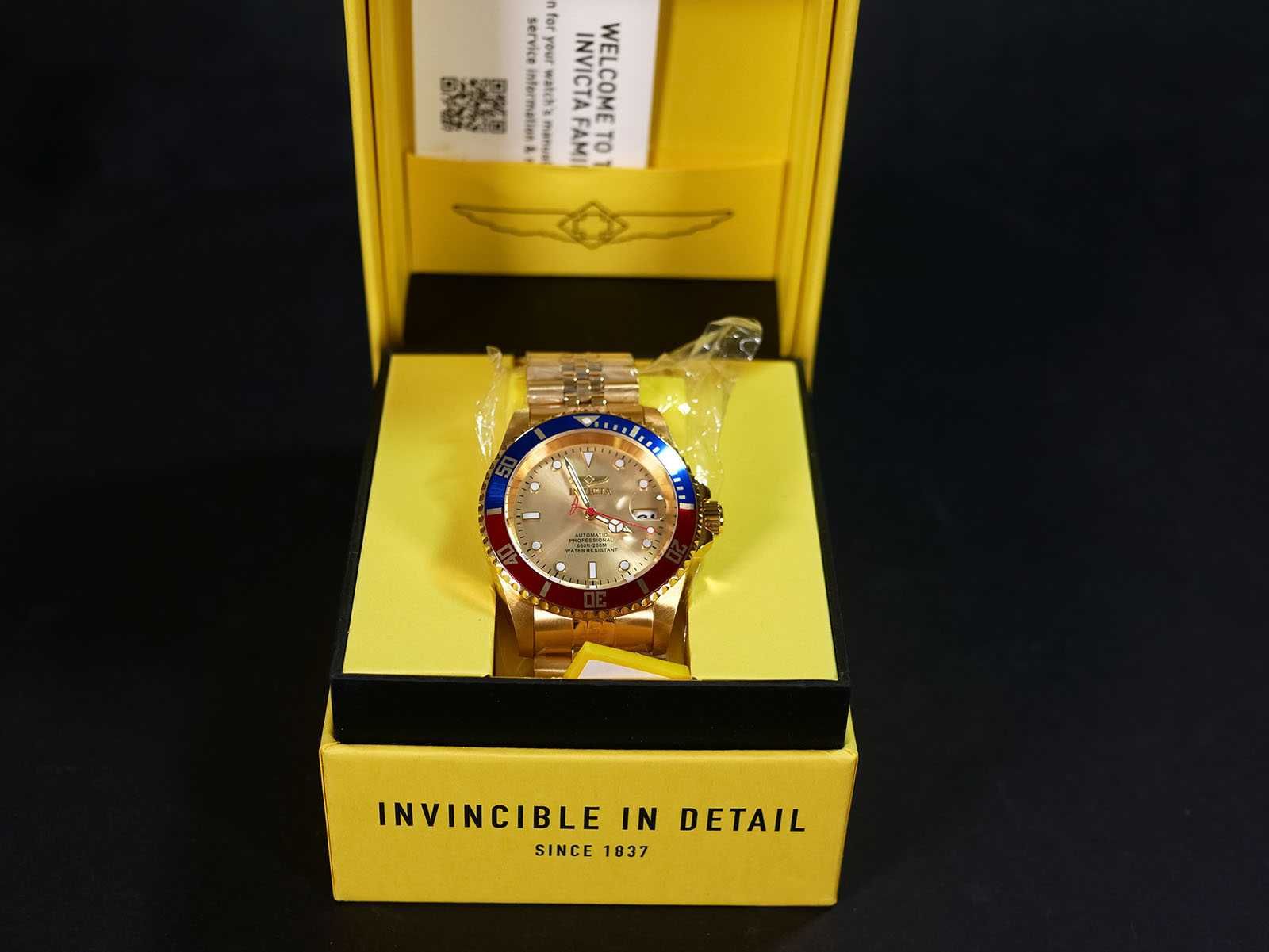 Годинник Invicta 29183 Ø42мм автомат Blue-Red-Gold з механізмом Seiko