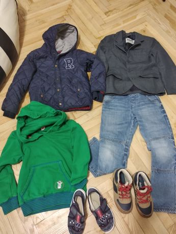 Пакет одежды для мальчика 5-6 лет, спортивный костюм,куртка