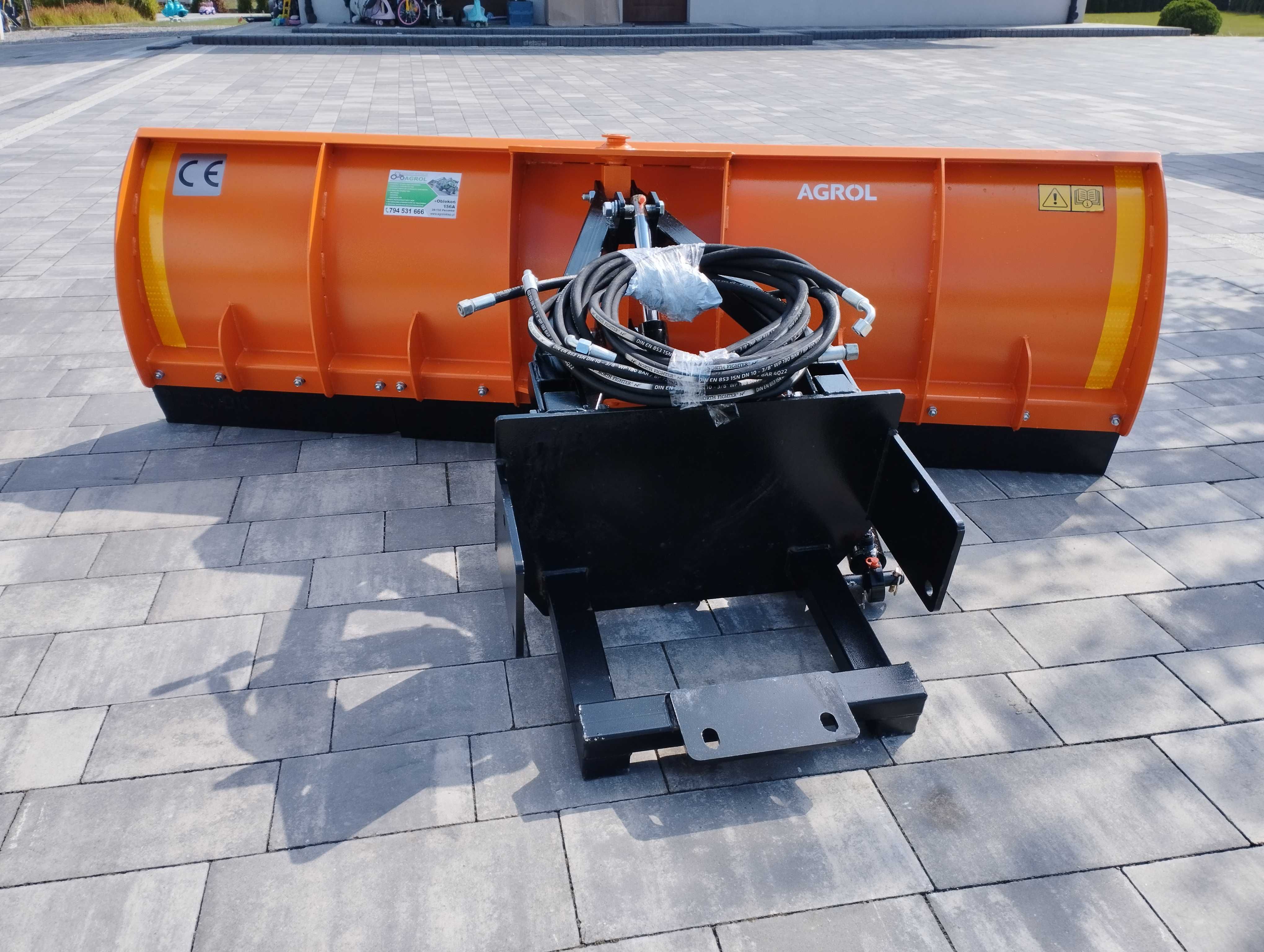 Pług Do Śniegu Spych do Traktora MF 255 Hydraulika Gwarancja Wysyłka