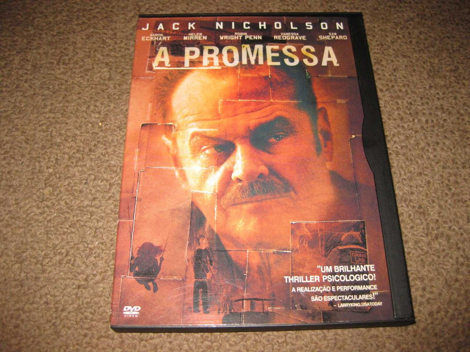 DVD "A Promessa" com Jack Nicholson/Snapper/Raro!