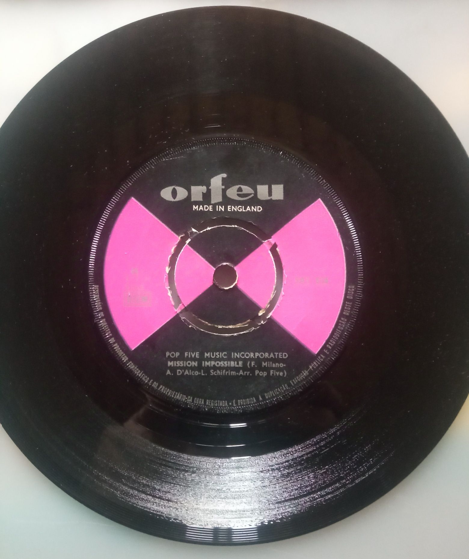 Vinil Single Orange Mission Impossible