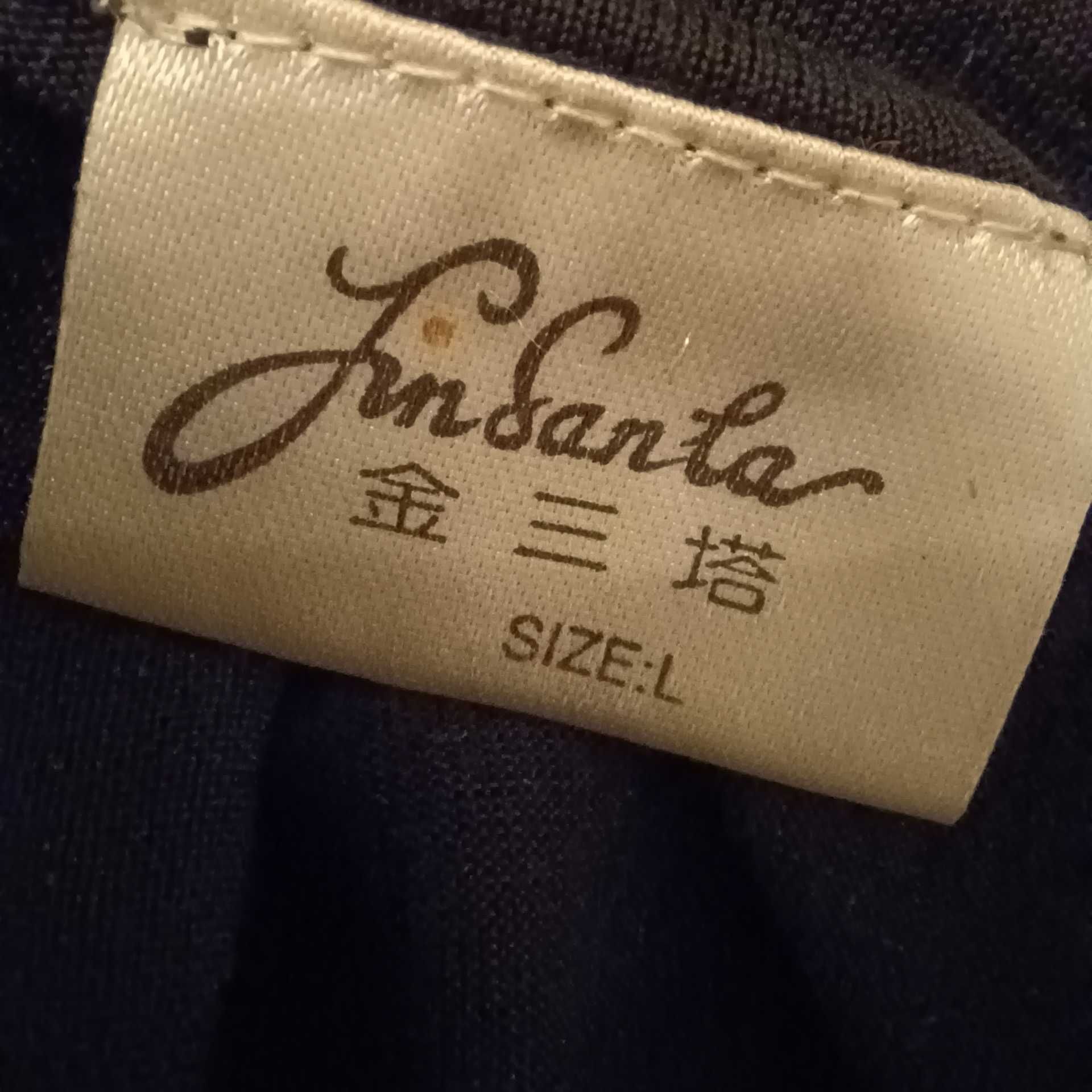 100%jedwab Top/podkoszulka cienki trykot jedwabny super jakość M/L