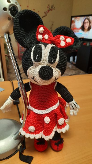 Minie em croche 35 cm altura