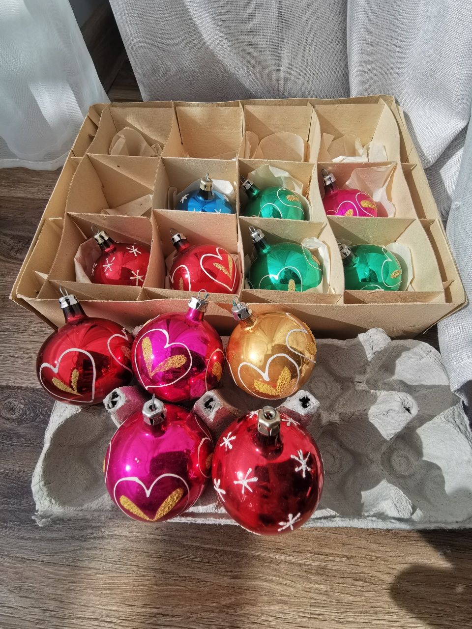 Stare bombki choinkowe z prl