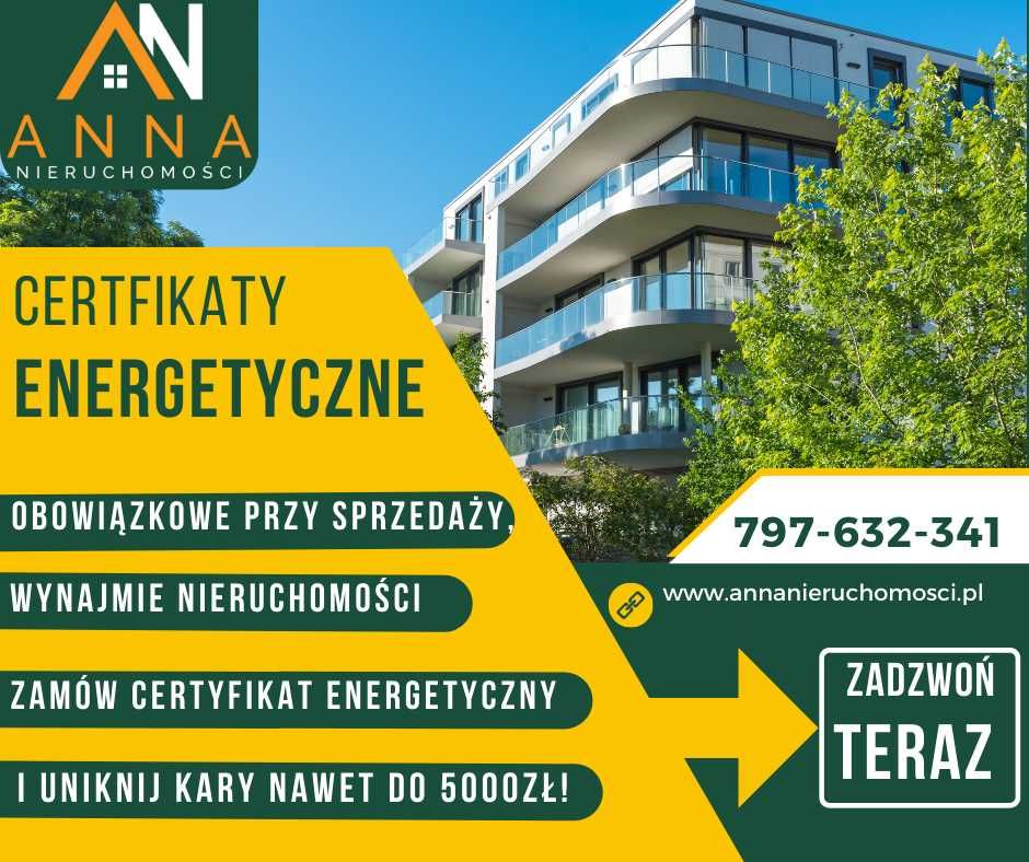 Certyfikat Energetyczny/ Świadectwo charakterystyki energetycznej