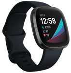 uszkodzony smartwatch fitbit sense czarny monitorowanie zdrowia opis