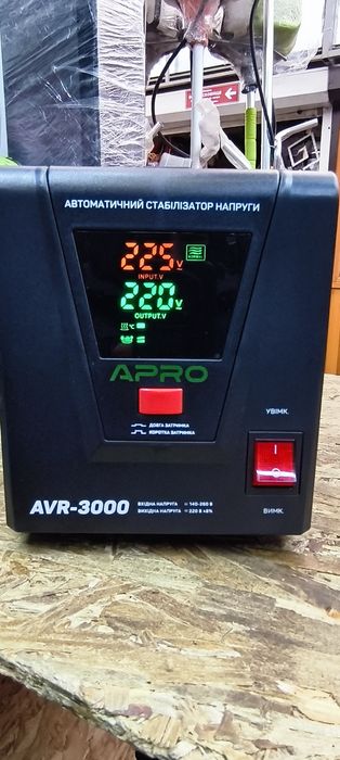 Стабілізатор напруги релейний APRO AVR-3000
