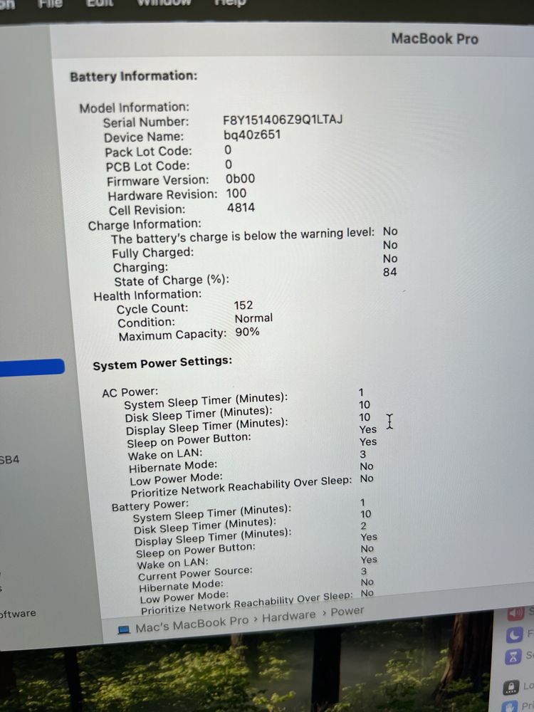 MacBook Pro 14” M1PRO/16GB/512GB Space Gray (Батарея: 90%)