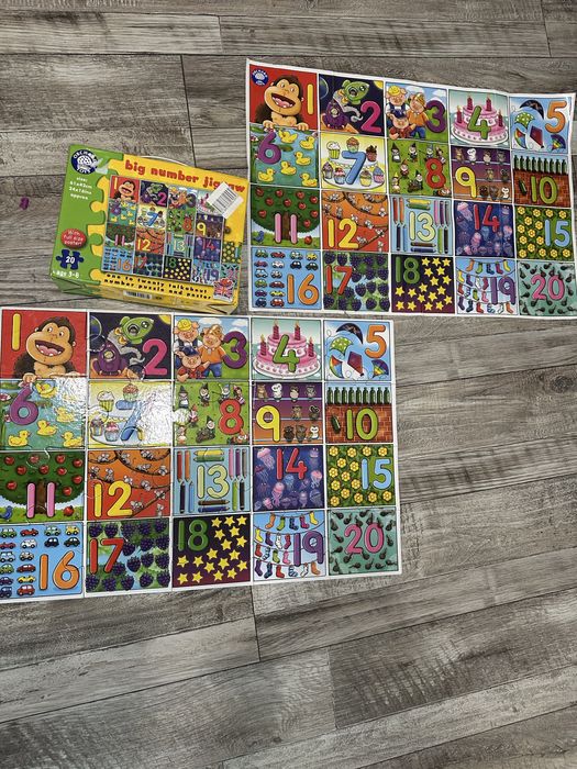 Великий пазл Orchard Toys Big Number . Числа від 1 до 20