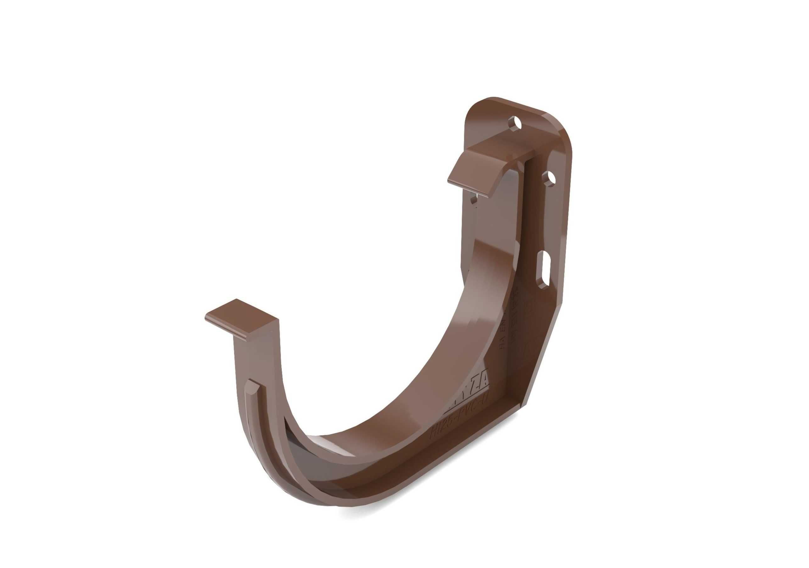 BRYZA PVC uchwyt rynny doczołowy 125 BRĄZ ral8017