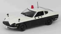 Datsun Fairlady 240 Z polícia branco e preto 1/43 Altaya Novo