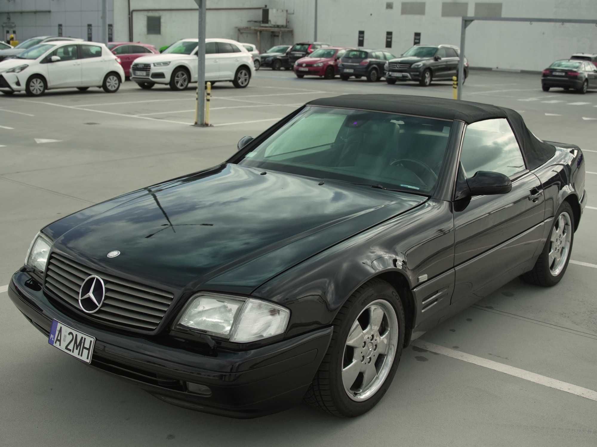 Mercedes-Benz SL Mercedes SL500 czarny, niski przebieg, zadbany