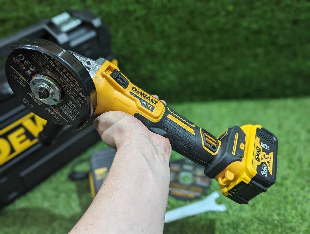 Болгарка DeWALT DCG405P2 36V 1200 Вт Акумуляторна болгарка Девольт