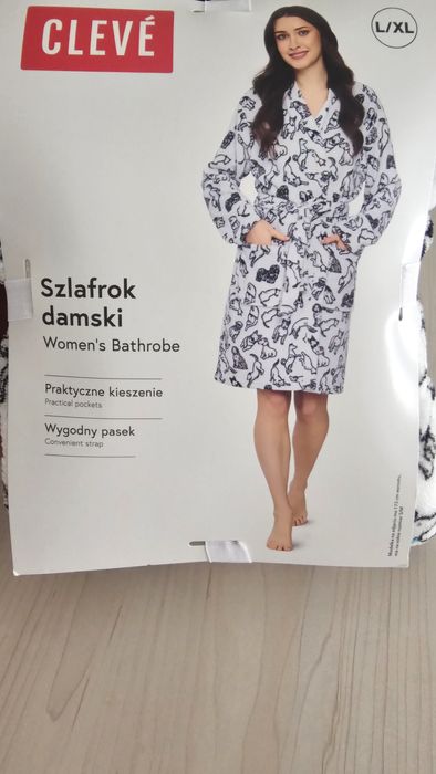 Szlafrok damski Cleve, nowy