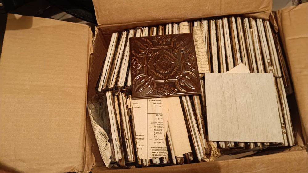 Kafelki glazura płytki z wzorem 167szt