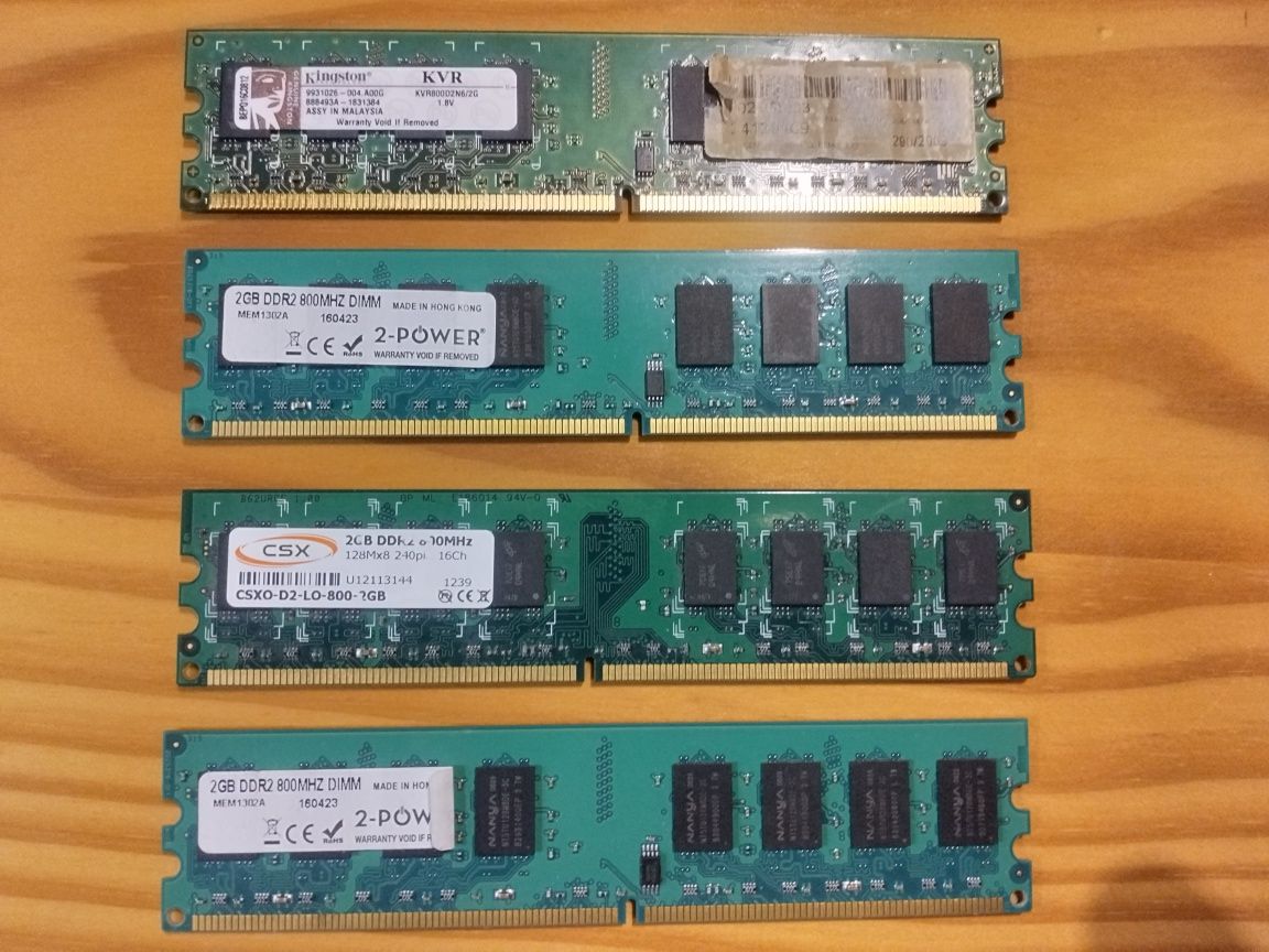 Memórias DDR2 2GB