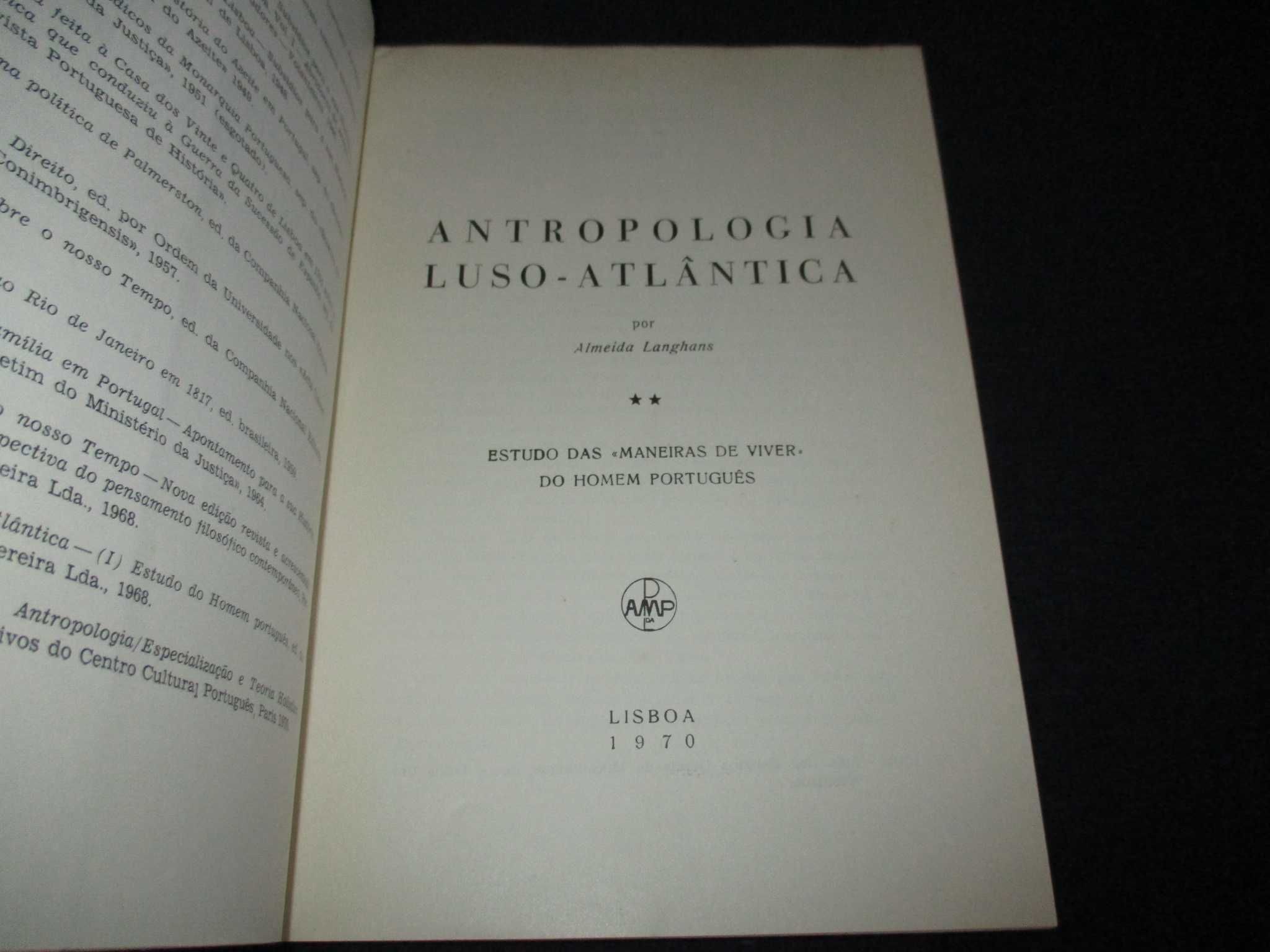 Livro Antropologia Luso-Atlântica Almeida Langhans