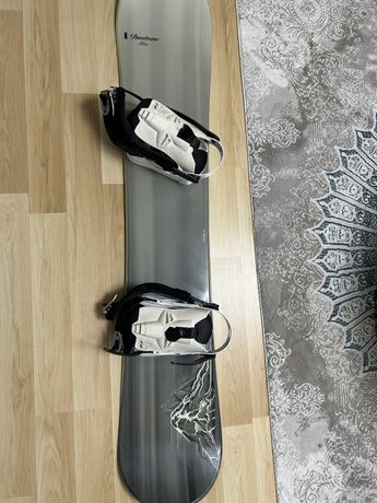 Zestaw komplet deska snowboard 147/148 cm + wiązania HEAD
