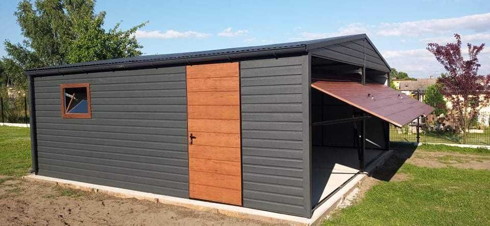 Garaże blaszane drewnopodobne 3x5 6x6 kojce