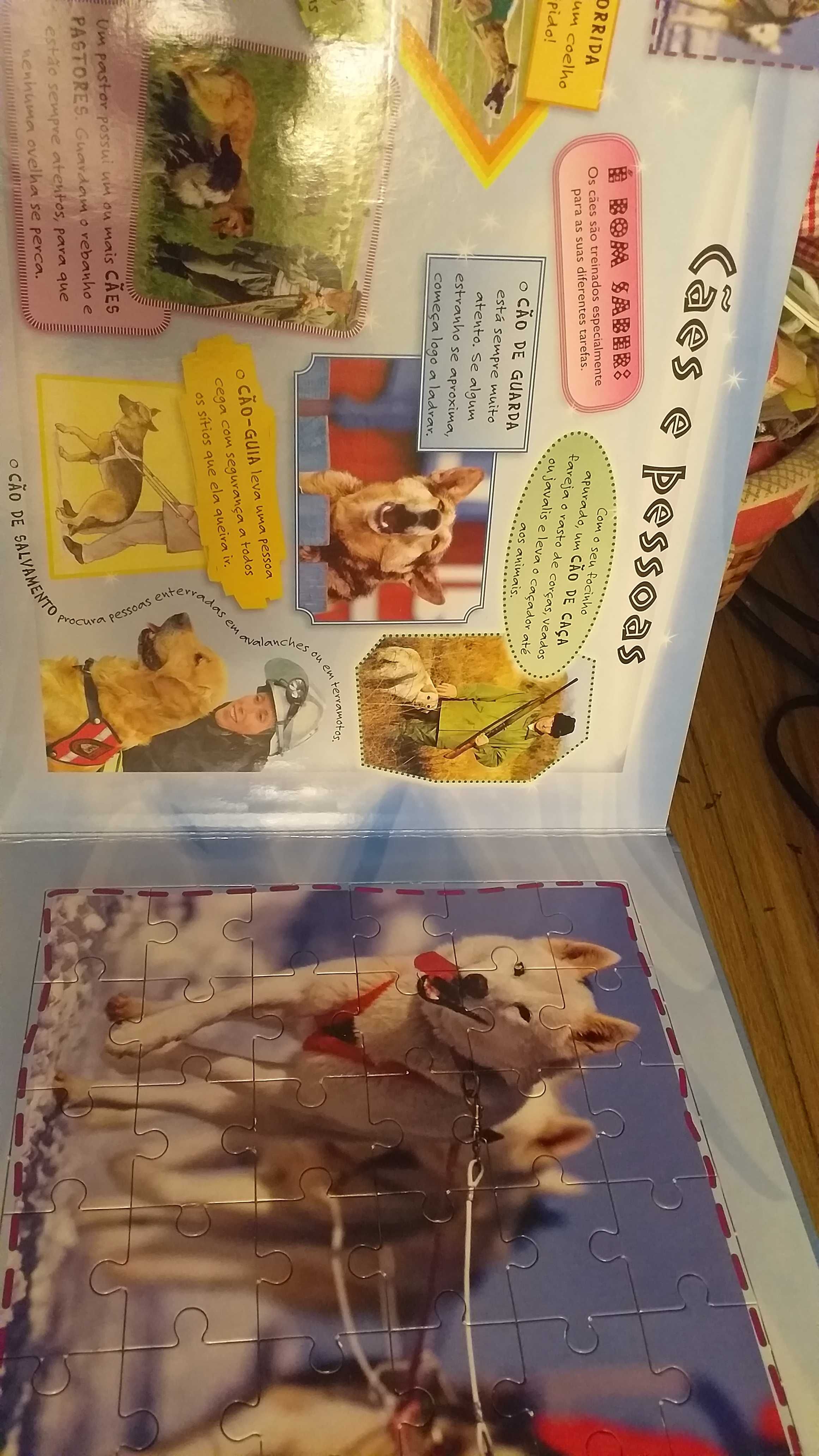 Puzzle,educativo de cães