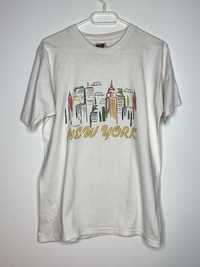 Koszulka Tee T-Shirt Vintage New York Fruit of The Loom Heavy Cotton