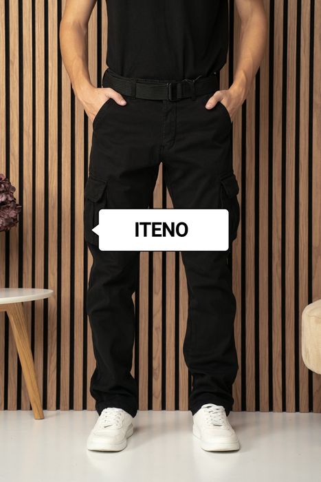 Штаны мужские карго зимние ITENO олива серые чёрные синие