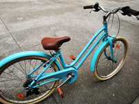 Bicicleta com cesto roda 24
