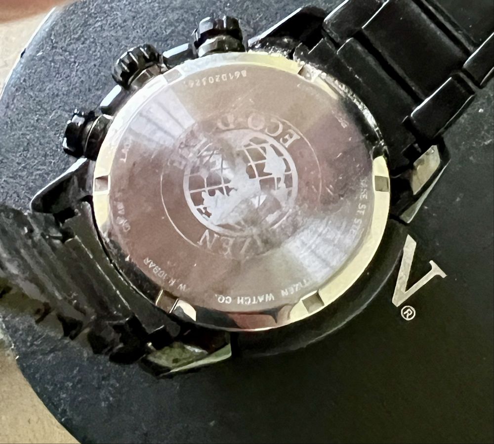 CITIZEN Gent's Ion Plated Steel Watch CA4184-81E Eco-Drive