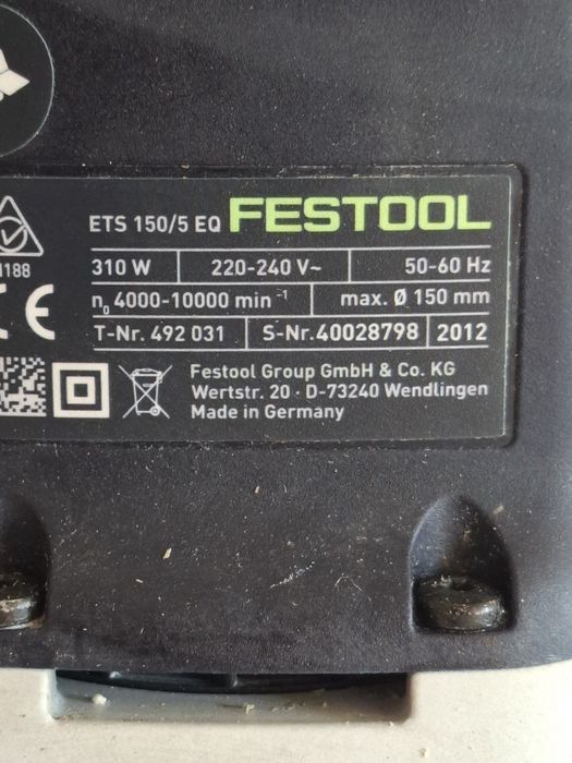 Festool Szlifierka mimośrodowa ETS 150/5 EQ