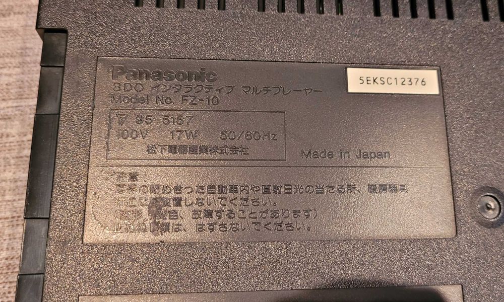 Consola Panasonic 3DO FZ-10