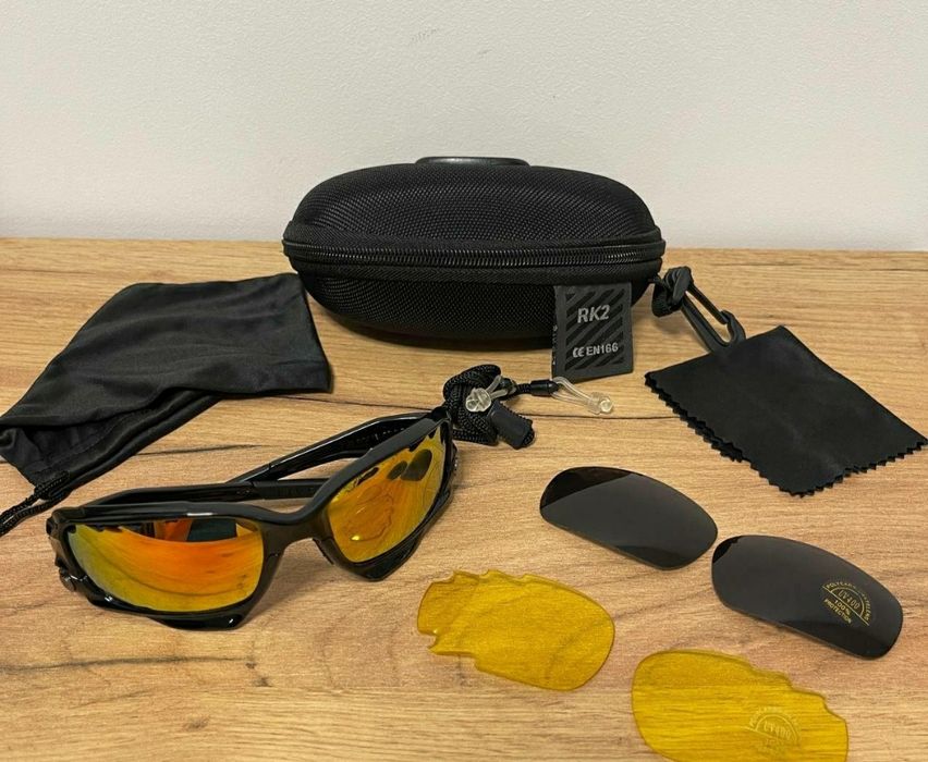 Тактичні окуляри 3 лінзи, сонцезахисні окуляри, окуляри для стрілянини